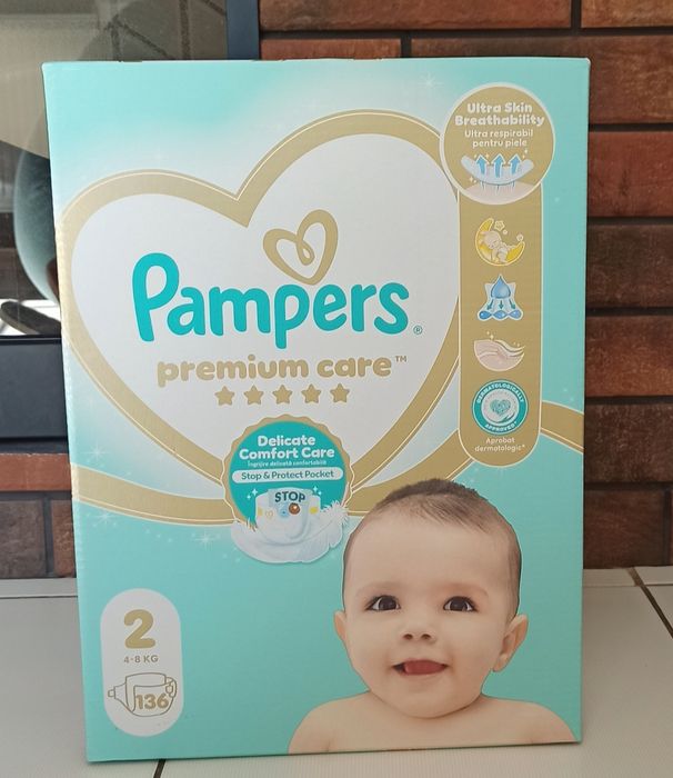 Pampers premium care 2, 3,4,5 розміри!
