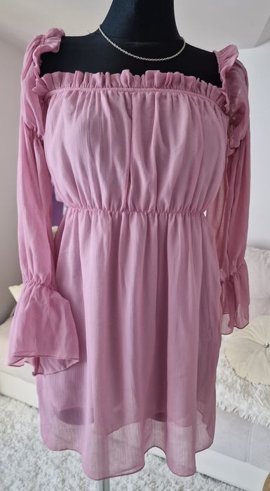 Sukienka pudrowy róz " Shein".