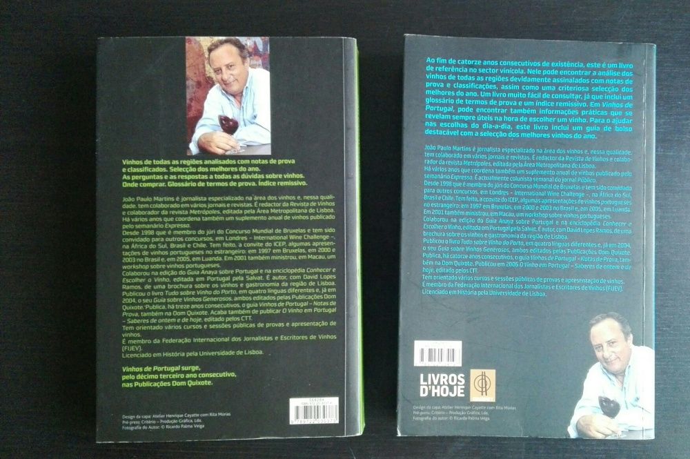 Livros "Vinhos de Portugal"