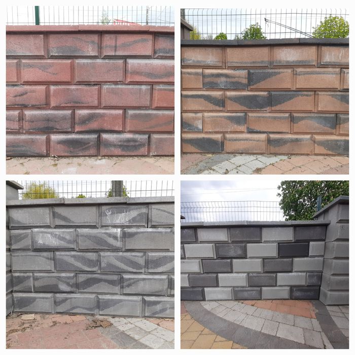 Блоки для Парканів,двухсторонні,кольорові.