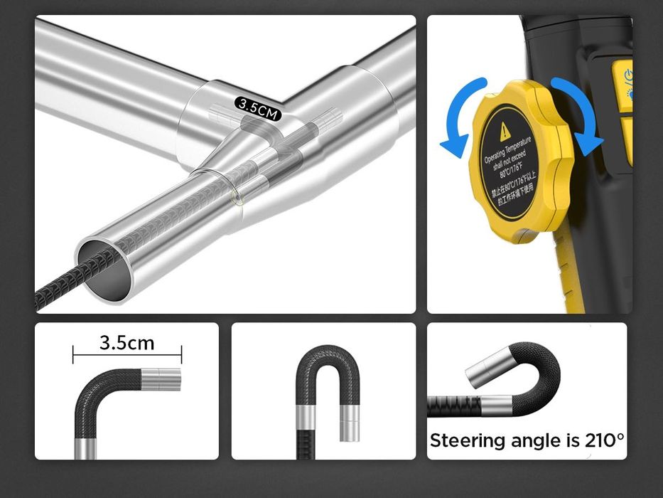 ENDOSKOP kamera Inspekcyjna 210 Autool SVB305 Lcd