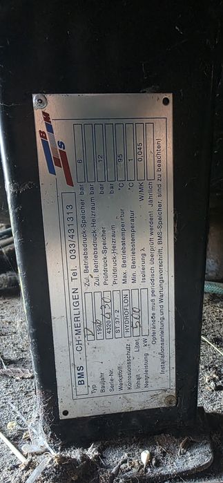 Zbiornik kompresor, wody 500l