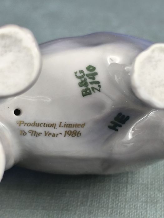 Słoń słoniątko Bing&Grondahl Kopenhaga #porcelana #ozdoba