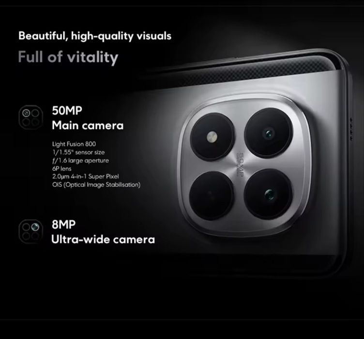Xiaomi Poco M8 Pro "5G"  8/256 з NFC  +Зарядка 100Вт +Чохол  +Захісна плівка