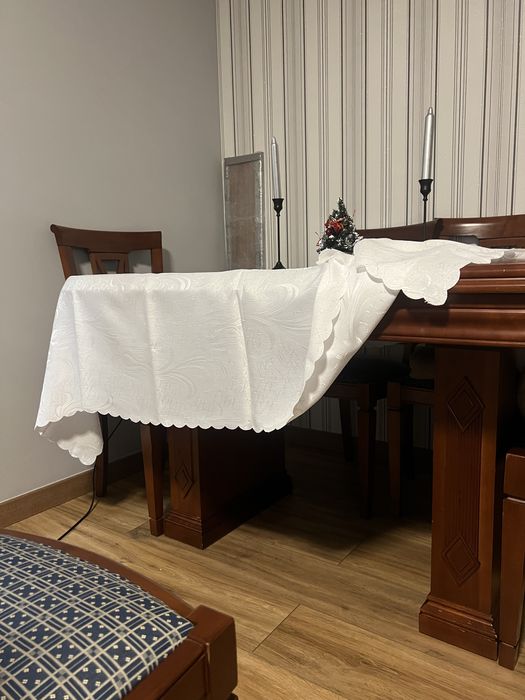 Mesa de jantar com 6 cadeiras, esticavel