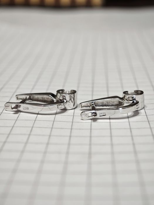 Золоті сережки, з діамантами 0.5 ct, 585 проба.