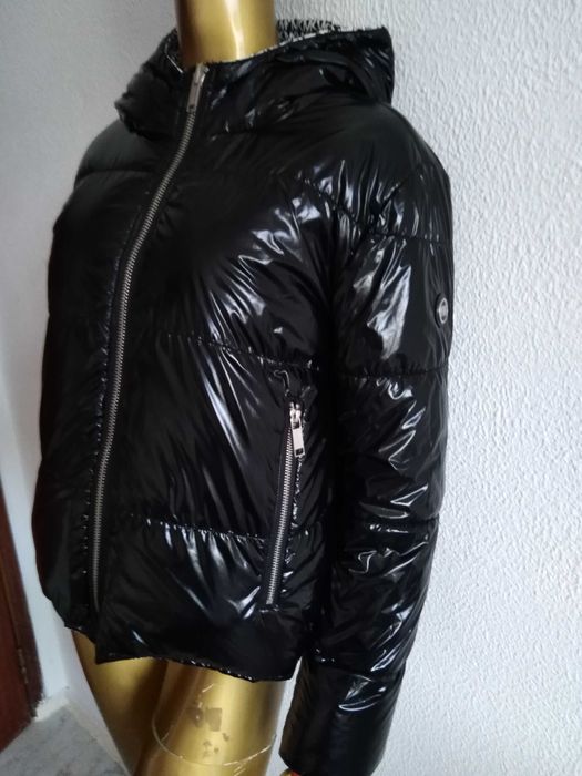 Blusão/Casaco Negro de Penas Michael Kors