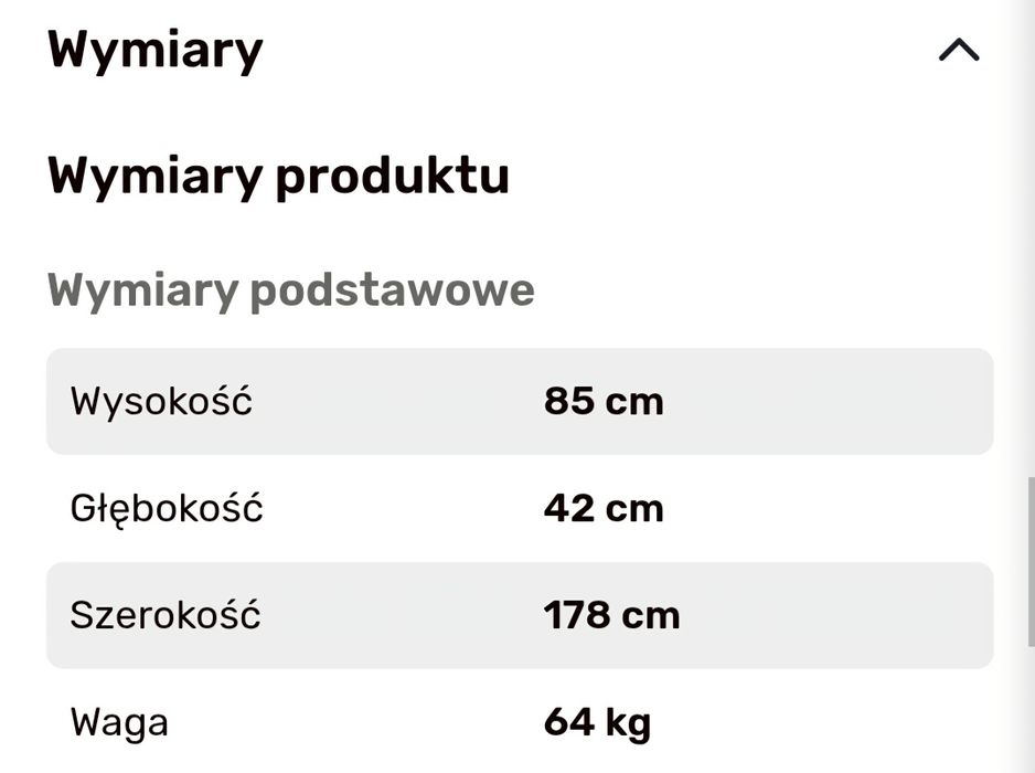 Komoda biała szeroka 178 cm Agata Meble nowoczesna.Nie wysyłam!