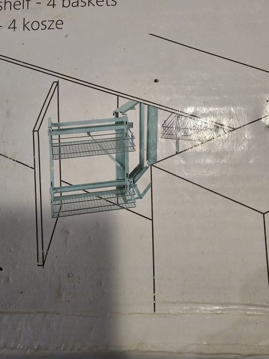 2x Półka narożna wysuwana 4 kosze Cooke&Lewis Factory, cargo, kargo