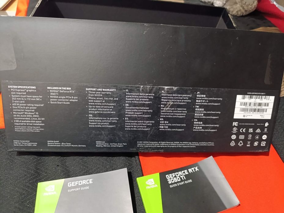 Nvidia GeForce RTX 3060 Ti Комплектуючі