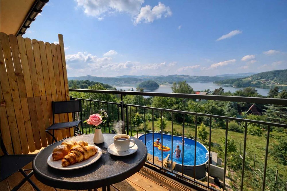 Rożnów | Apartament nad Jeziorem Rożnowskim  Basen, Jacuzzi, Sauna | Relaks, cisza, natura i wyjątkowy widok