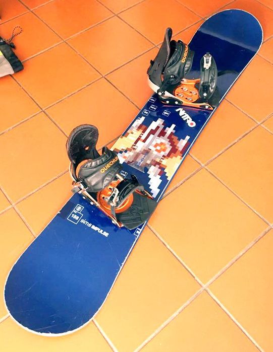 Snowboard+fixações+capa