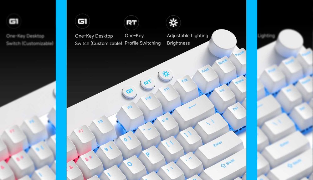 Клавіатура MCHOSE Mix 87 Magnetic Lightning Switch є гравірування!