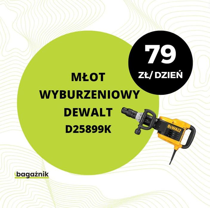 Młot wyburzeniowy Dewalt D25899K SDS- MAX- Wynajem