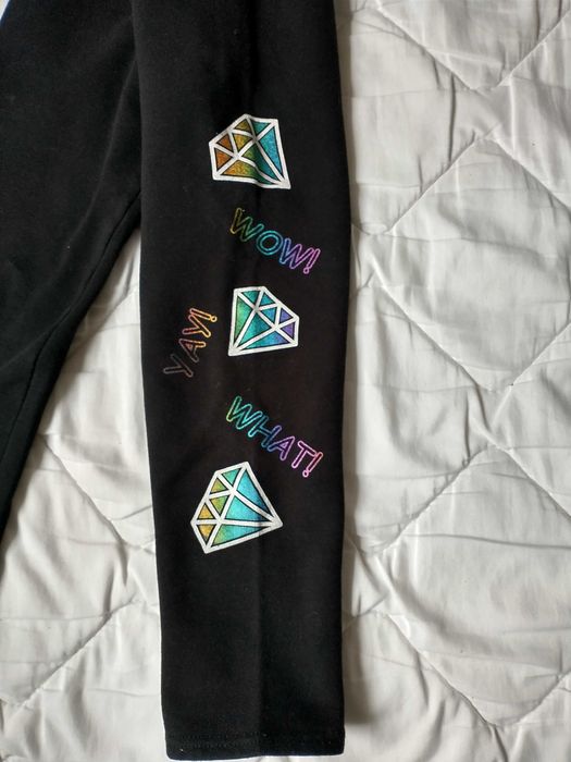 Spodnie ocieplane dla dziewczynki rozmiar 116