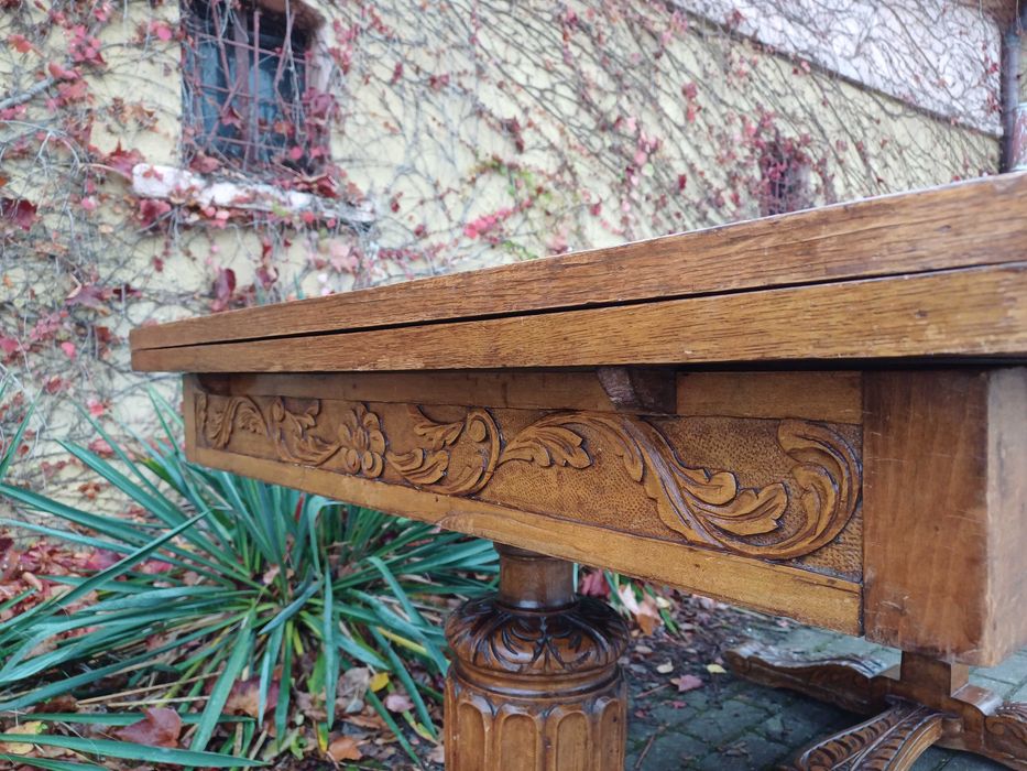 Stół antyczny rokładany antyk vintage