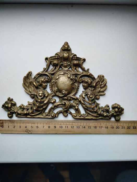 Херувимы Накладка бронза старинная