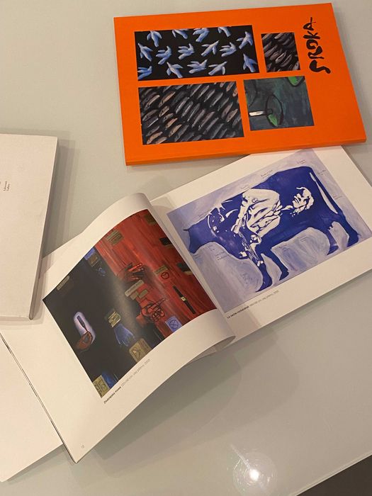 unikat 3 albumy Jacek Sroka odręczny rysunek autograf sztuka Kraków