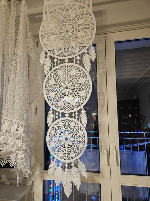 Panele okienne 45 x 140 cm łapacz snów dekoracja okno 2 sztuki