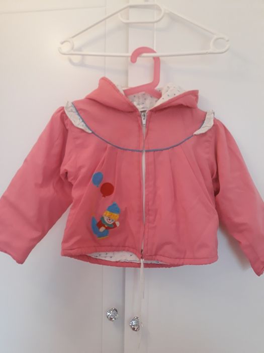 Różowa lekka kurtka przejściowa, rozm 86 cm