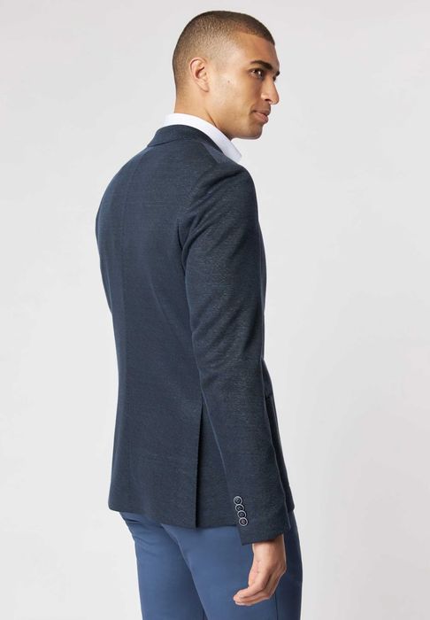 Roy Robson Jersey Slim Fit Blazer jacket - dark blue чоловічий піджак