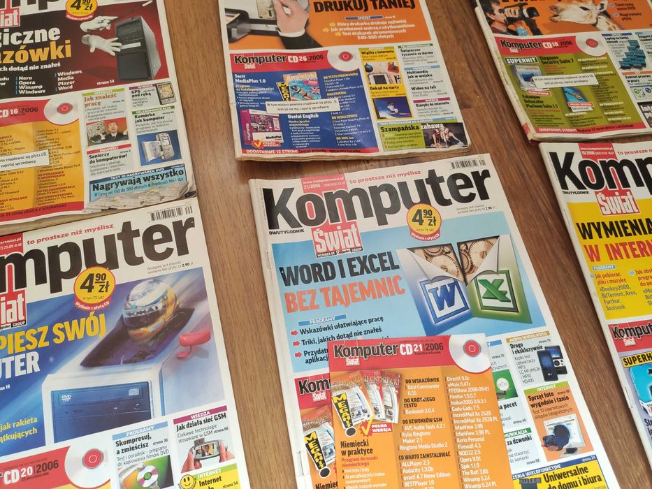 48x sztuk Komputer Świat, PC WORLD, Twój Niezbędnik, Ekspert 2001 - 2007