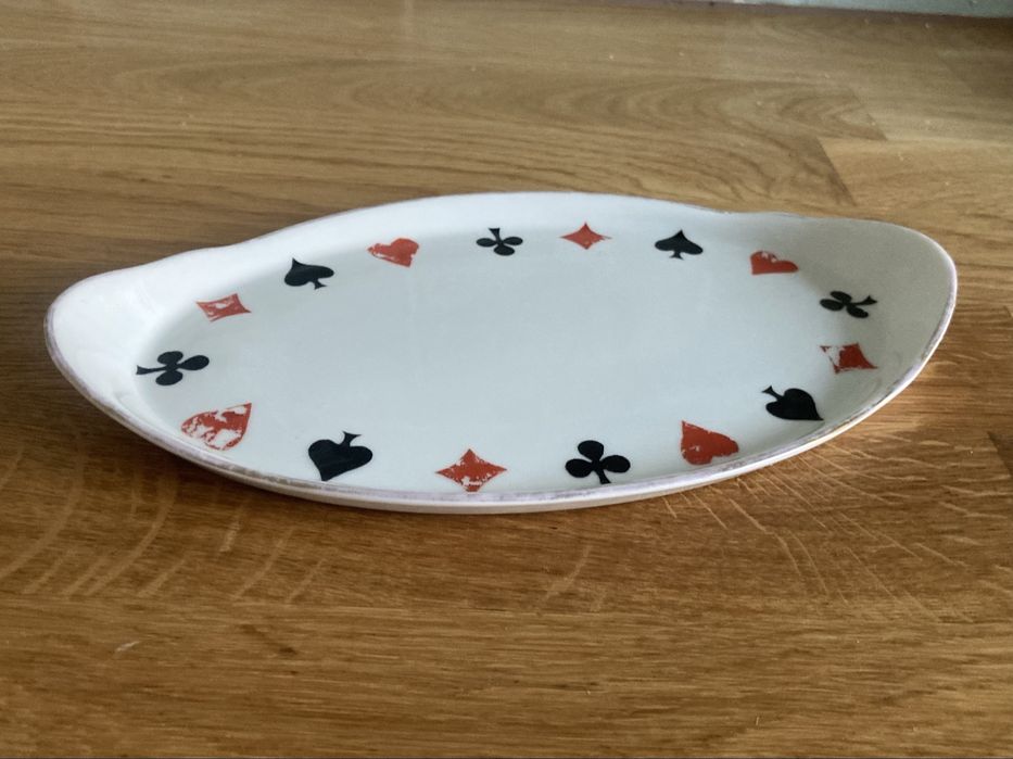 Talerzyk spodek Ćmielów seria brydżowa PRL