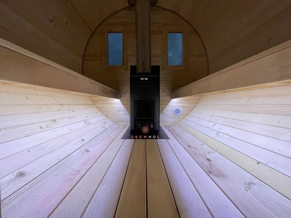 Sauna ogrodowa, sauna, sauna beczka, sauna Ebro, ruska bania, Drewnol