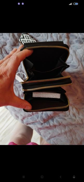 Portfel na pasku parcianym