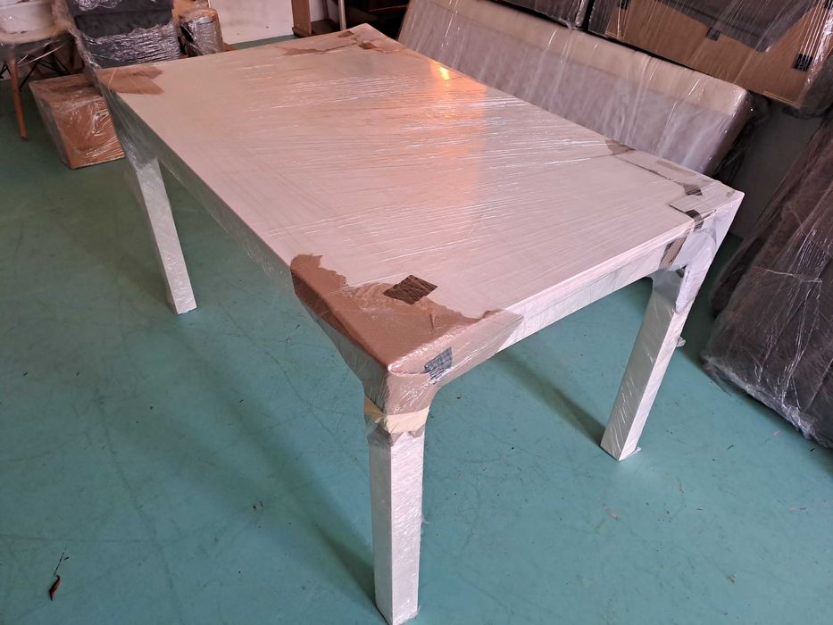 Mesa Extensível IKEA Laneberg Cor Branca Excelente Estado (130/190x80)