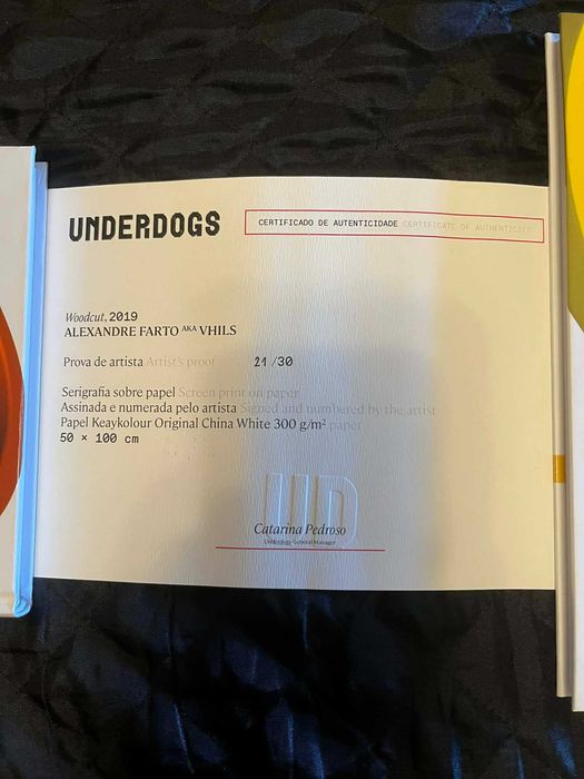 Serigrafia Woodcut de Vhils (Alexandre Farto) - Artist's Proof (2019)