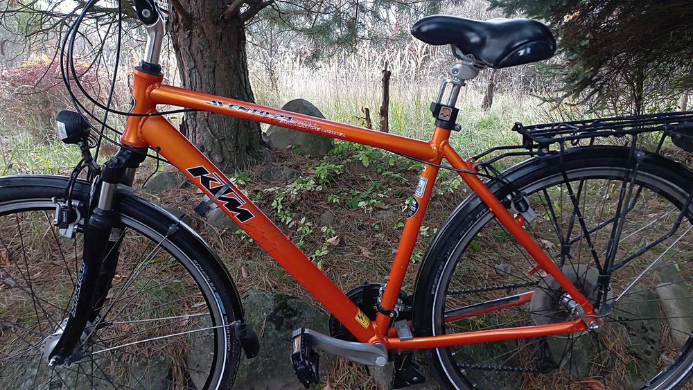 Alu Rower Miejski Męski KTM Avento 24 Plus 3x8 Deore LX Magura HS11 28