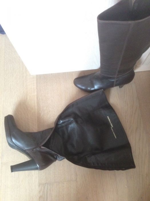 Кожаные женские сапоги демисезонные Nebuloni Италия