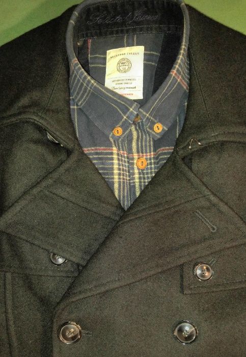 Бушлат короткое пальто SELECTED HOMME p.L бонус рубашка