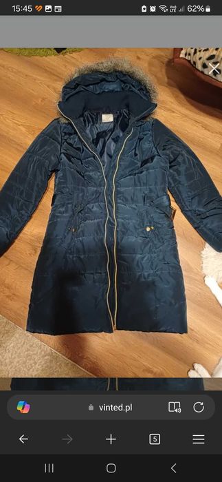 Kurtka płaszcz zimowa S