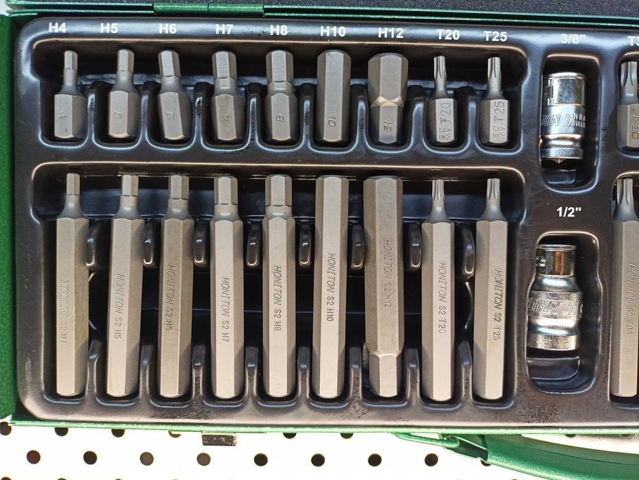 zestaw bitów Bity klucze torx, spline, imbus, bity 40el. ze stali S2