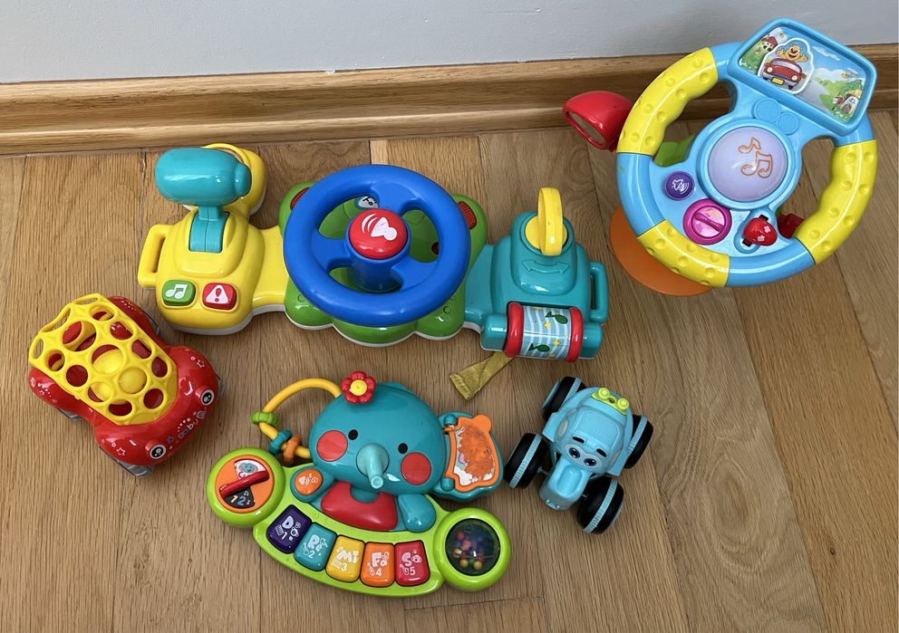 ВСЕ РАЗОМ!!! Руль на візочок, музичне піаніно, руль-присоска