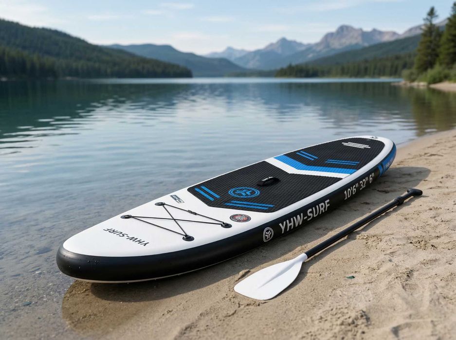 Mocna Deska SUP Pompowana 165kg 2-osobowa 320cm Zestaw