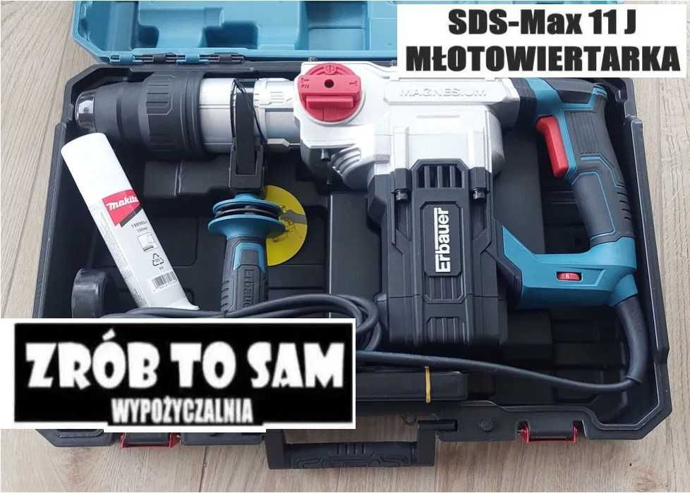 Młotowiertarka SDS Max 11J Erbauer dłuta kujące wynajem młot