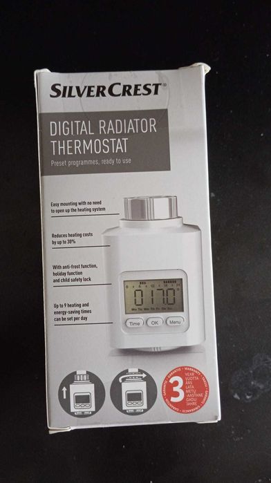 Głowica termostatyczna cyfrowa - termostat grzejnikowy