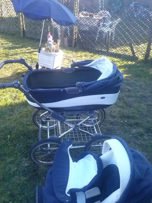 Wozek 2 w 1 kola pompowane ROAN