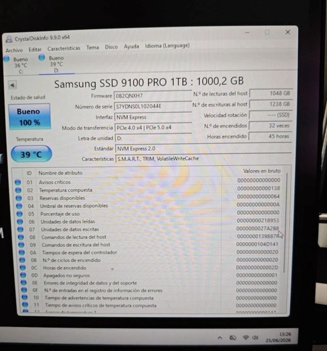 Ssd da Samsung 1 tb