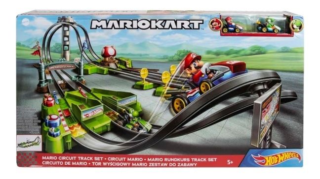Pista Hot Wheels Mario Kart + acréscimo de pista Piranha