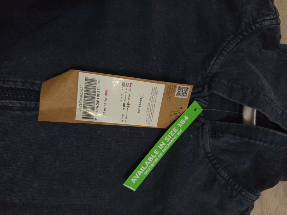 Bluza rozpinana Coccodrillo rozmiar 164