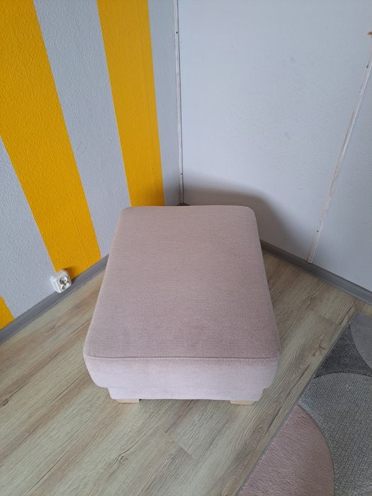 Pufa siedzisko podnóżek ze schowkiem