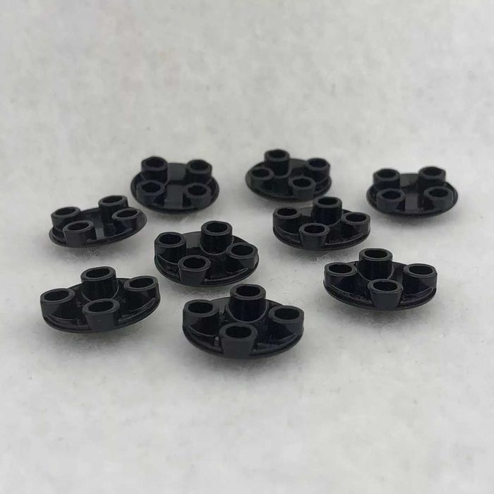 LEGO płytka okrągła 2x2 czarny 2654