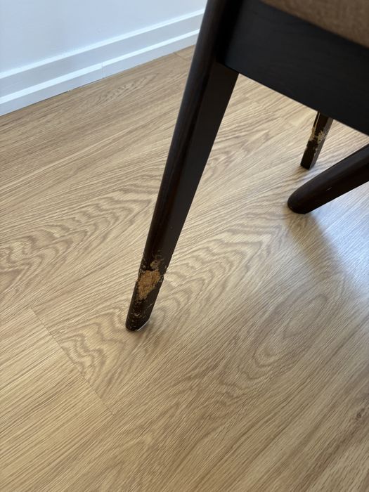 Mesa de vidro jantar + 4 cadeiras