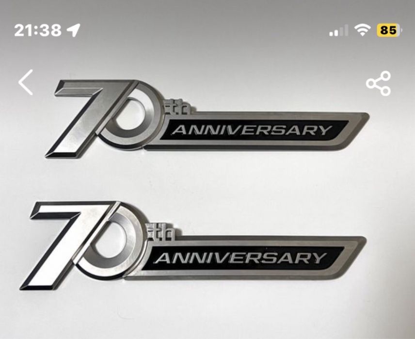 Эмблемы юбилейные «70-th ANNIVERSARY»  Для Toyota Land Cruiser
