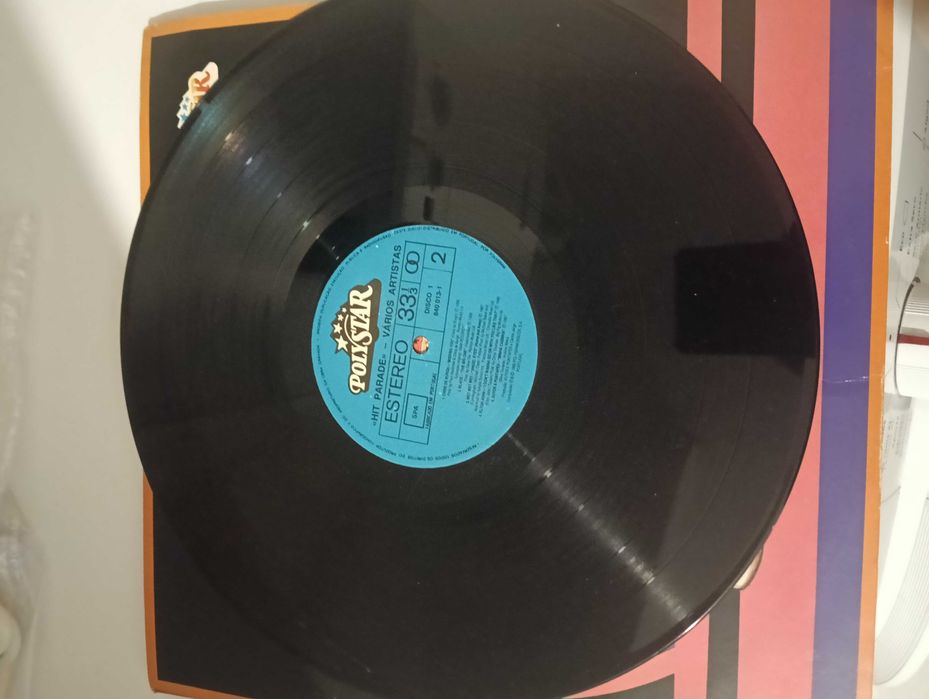 Vinil Hit Parade (duplo) de 1988.