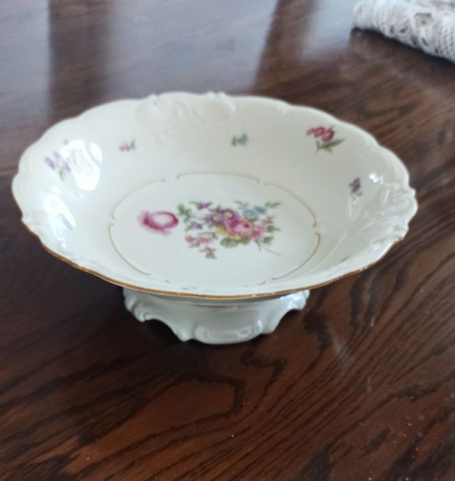 Antyczna salaterka KMP Germany, na nóżce